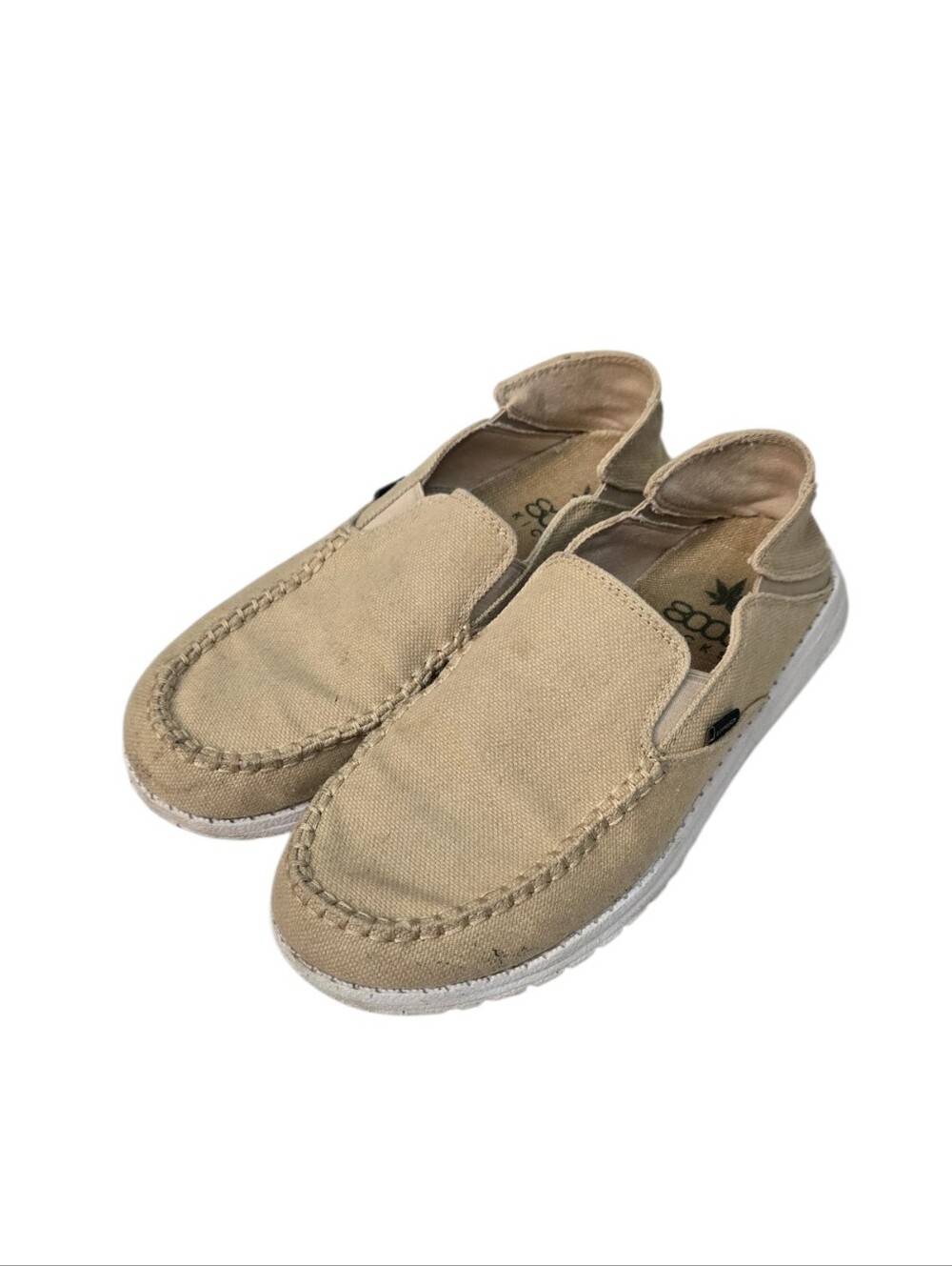 8000 Kicks Sunslide - The Hemp Beige Slip-On Shoes